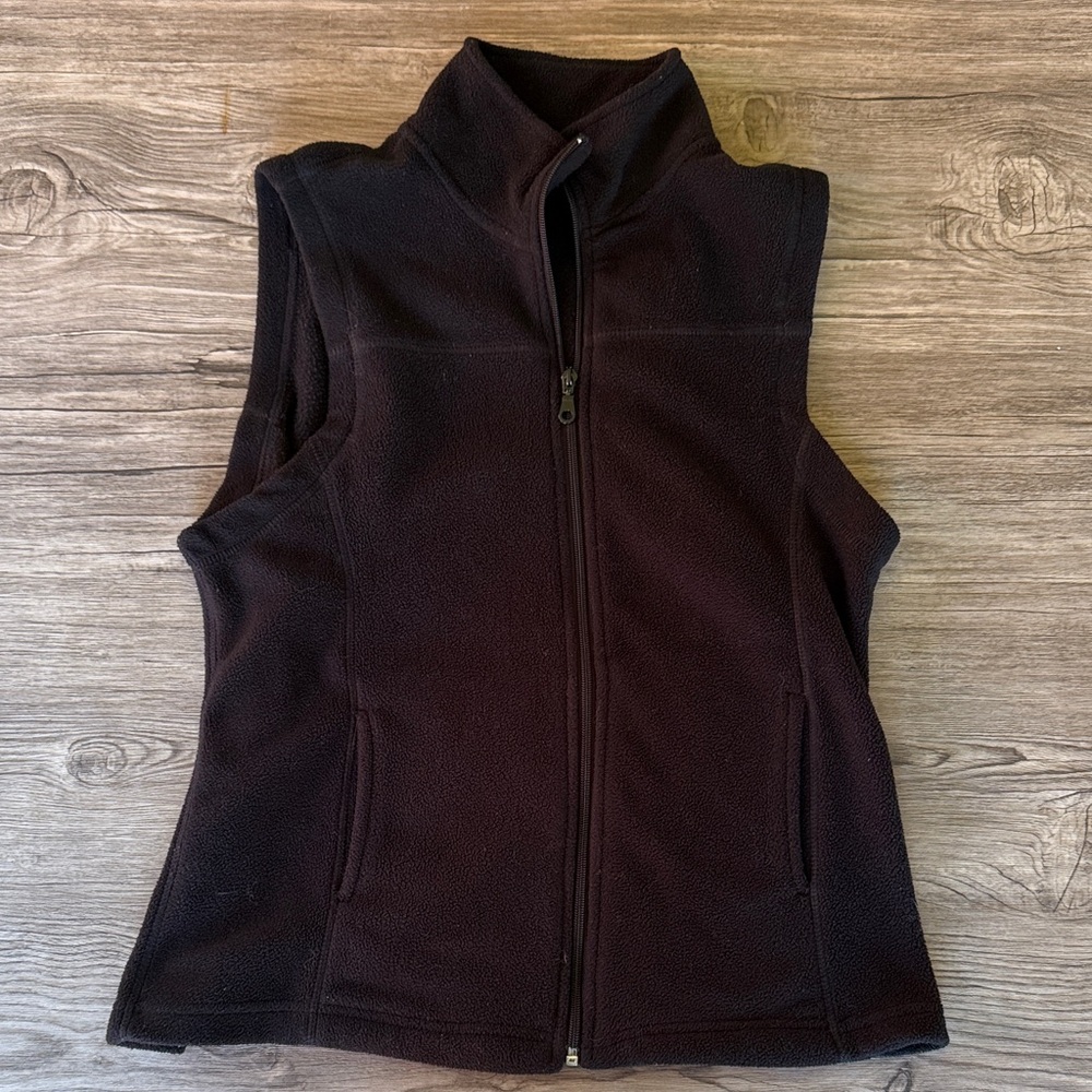 Women's Black Fleece Vest